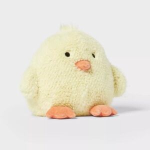Pillowfort weighted mini Cream and Orange Plush Chick